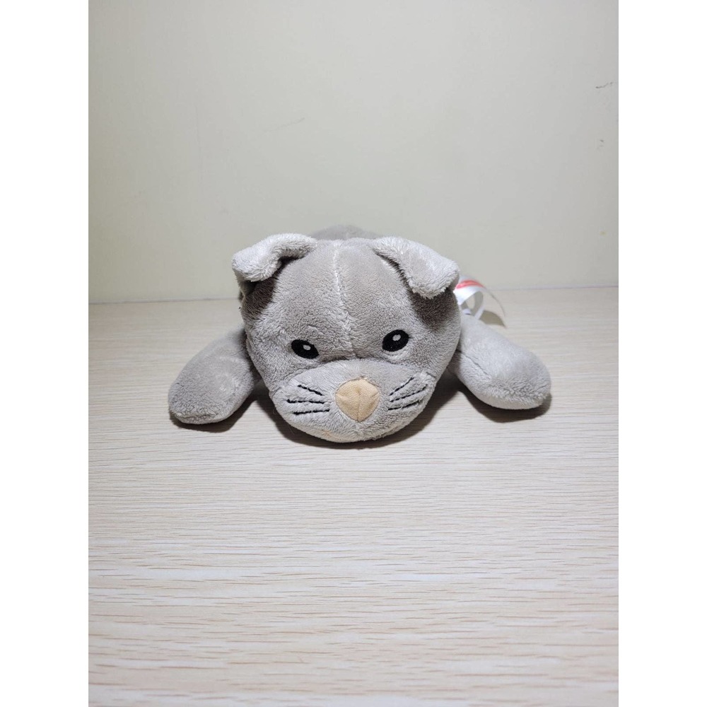 Melissa & Doug Gray white kitten cat Plush